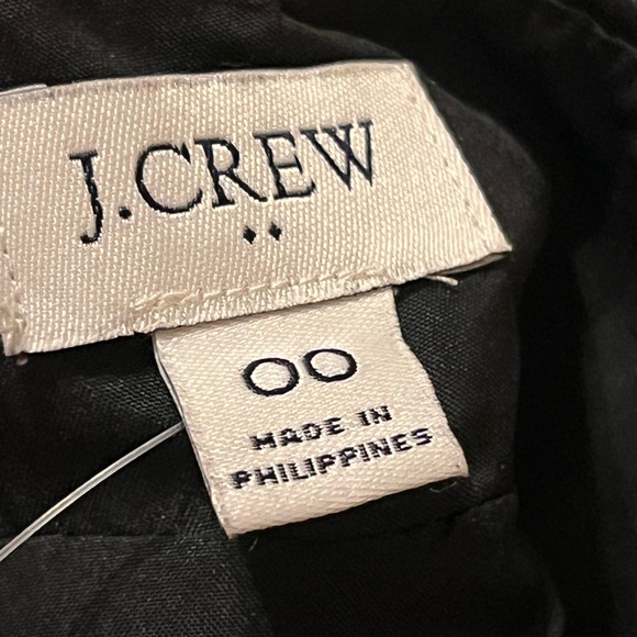 J. Crew NWT black faux Leather Aline Skirt women’s size 00 - Picture 10 of 11